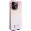 Guess GUHCP15LPSAIRSP iPhone 15 Pro 6.1 różowy/pink hardcase Saffiano Iridescent Script
